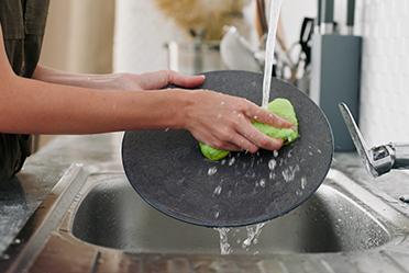 اسفنجة المطبخ النظيفة